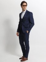 Ανδρικό Κοστούμι Με Γιλέκο DEMARCUS 2014 Navy Blue - Image 2