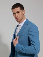 Ανδρικό Κοστούμι Με Γιλέκο DONTE 2015 Light Blue - Image 3