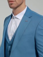 Ανδρικό Κοστούμι Με Γιλέκο DONTE 2015 Light Blue - Image 2