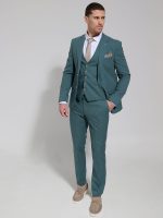 Ανδρικό Κοστούμι Με Γιλέκο BENITO 33-1619 Πράσινο - Image 3