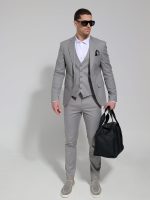 Ανδρικό Σακάκι DOMENICO 1422 Γκρι - Image 4