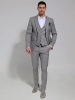 Ανδρικό Γιλέκο Με Κουμπάκια DOMENICO 9422 Γκρι - Image 5