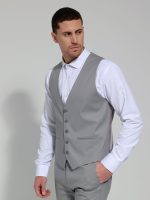 Ανδρικό Γιλέκο Με Κουμπάκια DOMENICO 9422 Γκρι