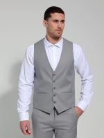 Ανδρικό Γιλέκο Με Κουμπάκια DOMENICO 9422 Γκρι - Image 3