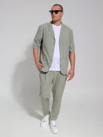 Ανδρικό Over Σακάκι LORO 2703 Φυστικί - Image 4