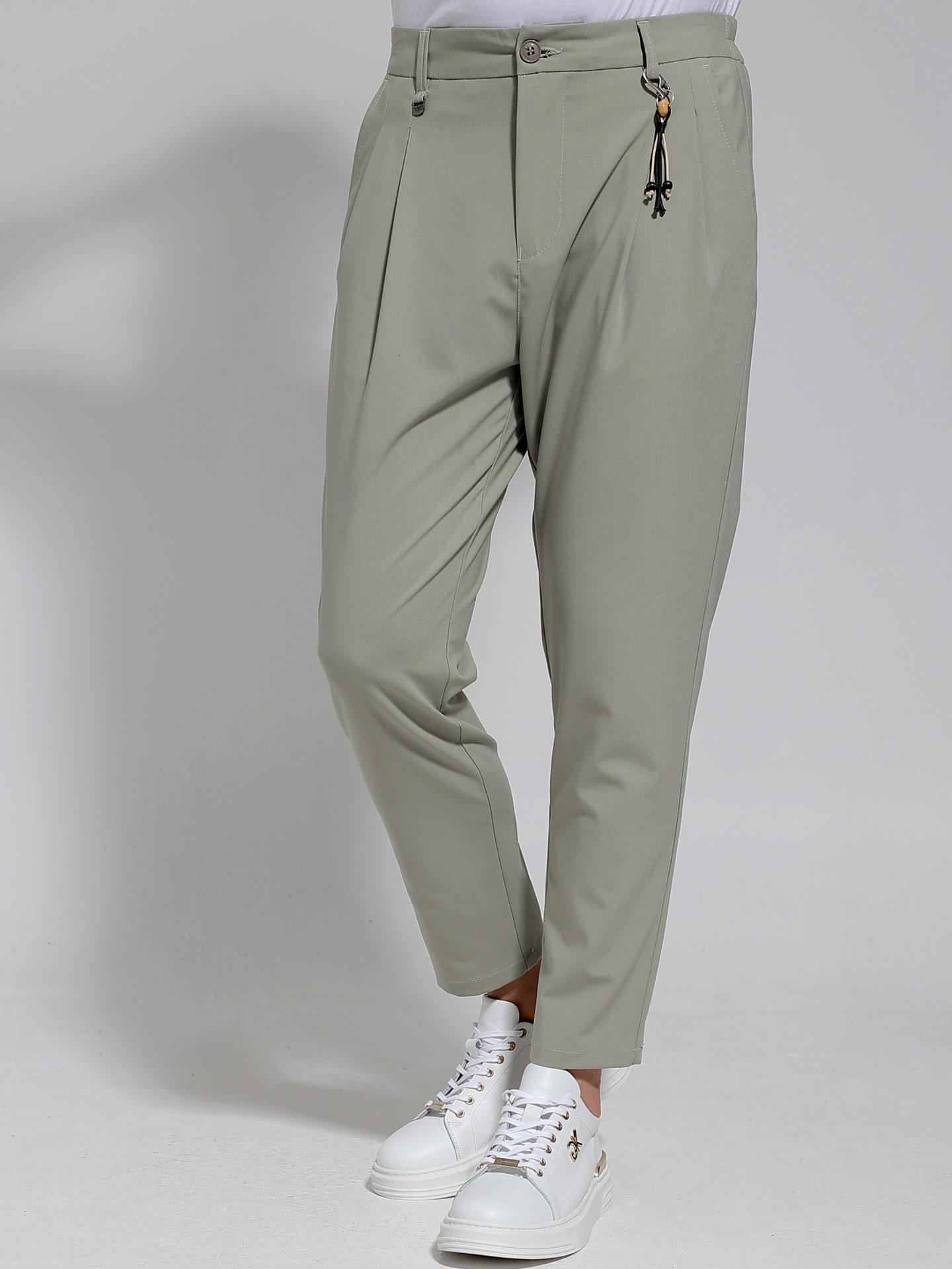 4S0A2667 Παντελόνι Με Λάστιχο 7/8 LORO 4703 Φυστικί - Image 1