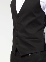 Ανδρικό Γιλέκο Με Κουμπάκια ADAN 9432 Μαύρο - Image 3