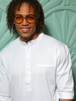 Ανδρικό T-shirt Με Κουμπάκια LUCA 270-221 Λευκό