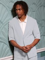 Ανδρικό Σακάκι Με Κοντό Μανίκι ENRICO 260-958 Sky Blue - Image 3