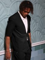 Ανδρικό Σακάκι Με Κοντό Μανίκι ENRICO 260-958 Μαύρο - Image 2