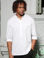 Ανδρικό T-shirt Με Κουμπάκια LORENZO 270-220 Λευκό