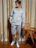 Ανδρικό Σακάκι-Πουκάμισο Over GIULIO 260-954 Γκρι - Image 3