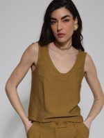 Αέρινο Γυναικείο Τοπ Μπλουζάκι ELIANA 92134 Lime