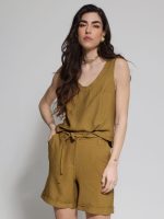 Αέρινο Γυναικείο Τοπ Μπλουζάκι ELIANA 92134 Lime - Image 4