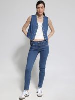 Γυναικείο Jean Παντελόνι Medium-Fit Slim 8227 Blue