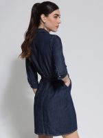 Γυναικείο Jean Φόρεμα Με Ζώνη 945020 Blue - Image 5