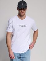 Ανδρικό Βαμβακερό T-shirt FIGARO 33-207081 Λευκό - Image 2