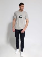 Ανδρικό Βαμβακερό T-shirt DOROTEO 207078 Γκρι - Image 3