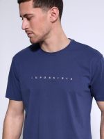 Ανδρικό Βαμβακερό T-shirt GEREMIA 207079 Μπλε - Image 4