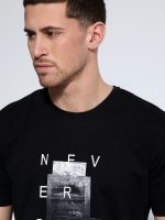 Ανδρικό Βαμβακερό T-shirt ELMO 207077 Μαύρο - Image 4
