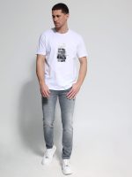 Ανδρικό Βαμβακερό T-shirt ELMO 207077 Λευκό - Image 4