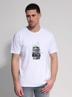 Ανδρικό Βαμβακερό T-shirt ELMO 207077 Λευκό