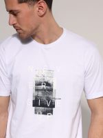 Ανδρικό Βαμβακερό T-shirt ELMO 207077 Λευκό - Image 2