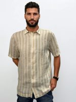 Λινό Πουκάμισο Relax-Fit CLAUDIO 33-7511 Μπεζ