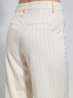 Γυναικείο Ριγέ Υφασμάτινο Παντελόνι ALEXIA 7914-3 Εκρού - Image 4