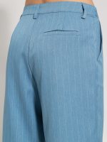 Γυναικεία Ριγέ Υφασμάτινη Βερμούδα ALEXIA 954014 Light Blue - Image 5