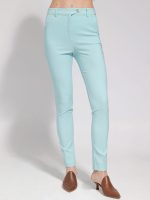 Γυναικείο Υφασμάτινο Παντελόνι LINA-7 7690-7 Τιρκουάζ - Image 3