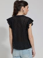 Γυναικείο Αμάνικο Πουκάμισο STEFANIA 92194 Μαύρο - Image 5