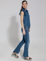 Γυναικείο Jean Παντελόνι Καμπάνα Medium-Fit 8368 Blue - Image 6