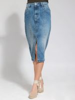 Γυναικεία Μακριά Jean Φούστα LIDIA 945030 Blue - Image 2