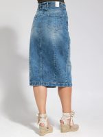 Γυναικεία Μακριά Jean Φούστα LIDIA 945030 Blue - Image 5