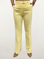 Γυναικείο Υφασμάτινο Παντελόνι LARA-7 7696-4 Κίτρινο - Image 3