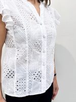 Γυναικείο Αμάνικο Πουκάμισο STEFANIA 92194 Λευκό - Image 4