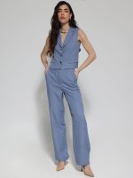 Γυναικείο Κοντό Γιλέκο SILVIA 8852 Light Blue - Image 5