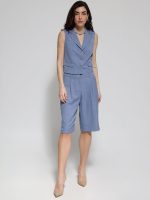 Γυναικείο Κοντό Γιλέκο SILVIA 8852 Light Blue - Image 4