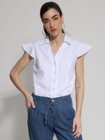 Γυναικείο Αμάνικο Πουκάμισο SERENA 92193 Λευκό