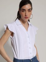 Γυναικείο Αμάνικο Πουκάμισο SERENA 92193 Λευκό - Image 2