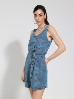 Γυναικείο Jean Φόρεμα Με Ζώνη 945025 Blue