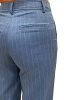 Γυναικείο Ριγέ Υφασμάτινο Παντελόνι ALEXIA 7914-3 Light Blue - Image 5