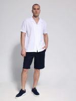 Ανδρική Βερμούδα Με Ιδιαίτερη Πλέξη Moreto 456018 Μπλε - Image 3