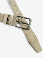 Ανδρική Ζώνη Suede 33-6034 Μπεζ - Image 2