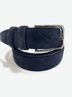 Ανδρική Ζώνη Suede 33-6036 Μπλε