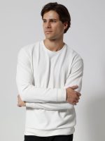 Ανδρική Μπλούζα Μακρυμάνικη NOAH 206074 Λευκό - Image 4