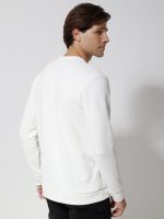 Ανδρική Μπλούζα Μακρυμάνικη NOAH 206074 Λευκό - Image 2