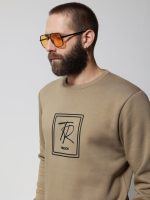 Sweatshirt Μπλούζα με Εντυπωσιακό Λογότυπο 206089 Μπεζ - Image 3