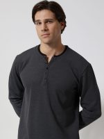 Ανδρική Μπλούζα Long Sleeve HENRY 206097 Ανθρακί - Image 4